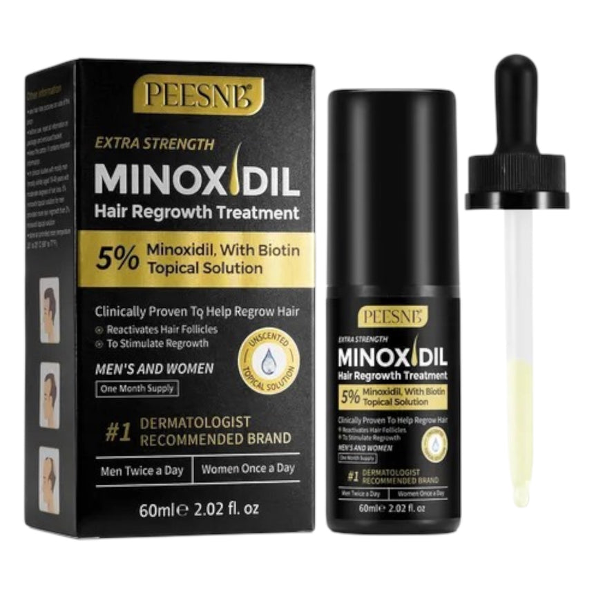 Serum de para el Crecimiento del Cabello Peesnb Minoxidil Hair Regrowth Treatment 5% With Biotin Tropical Solution