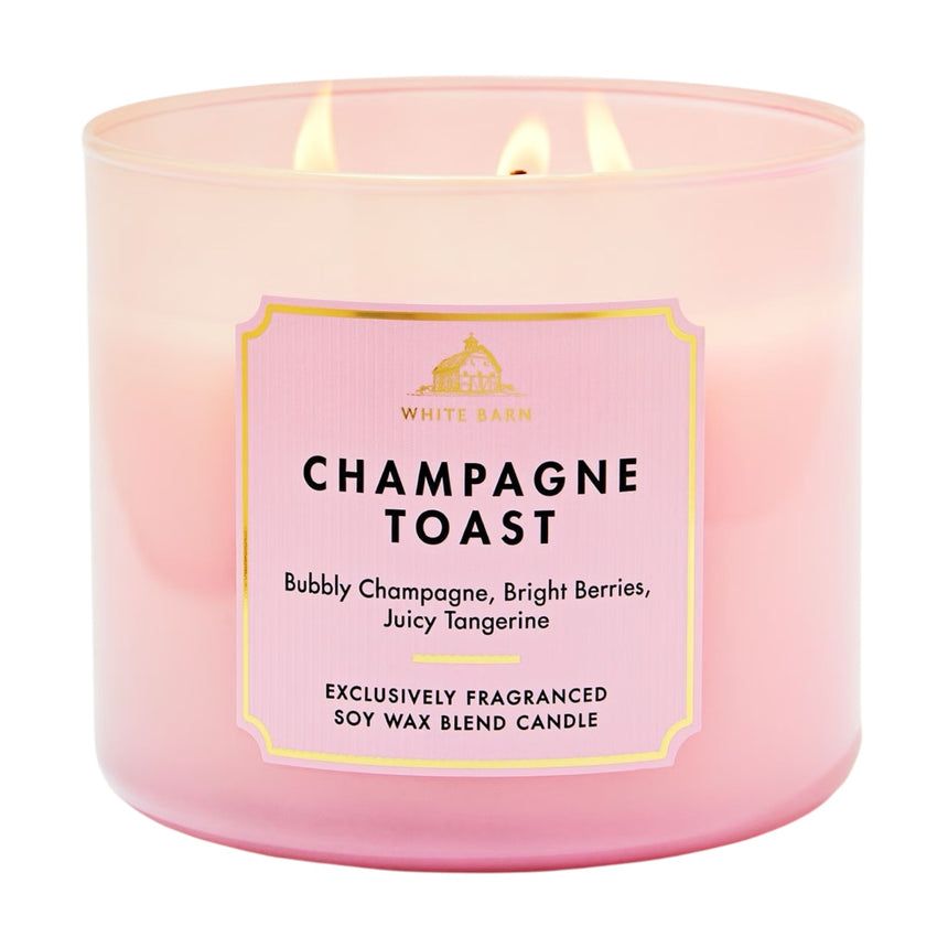 Candela de 3 Mechas Bath & Body Champangne Toast 3 Wick Candle