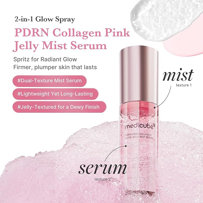 Serum de Colágeno Medicube Jelly Mist Serum with Pink PDRN Collagen 100ml