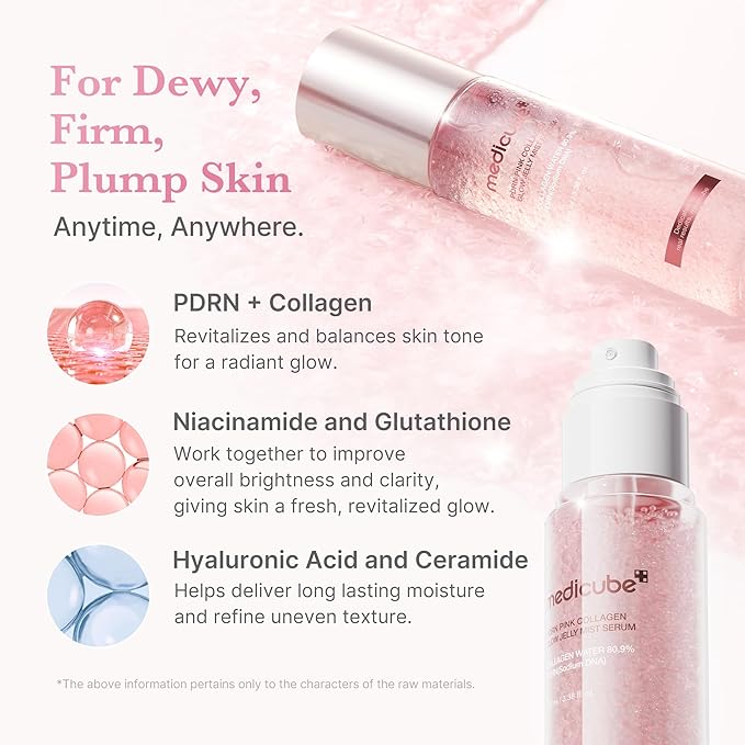 Sérum de Colágeno Medicube Jelly Mist Serum with Pink PDRN Collagen 100ml