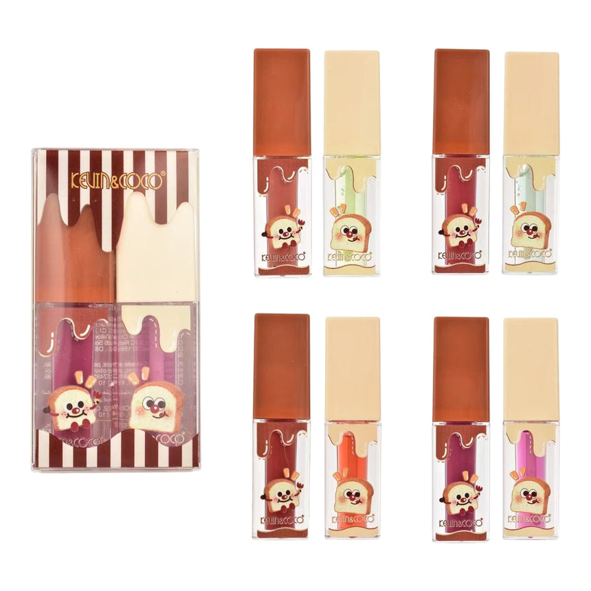 Al por Mayor Brillo Labial Kevin & Coco 2 in 1 Toast Art Lip Gloss