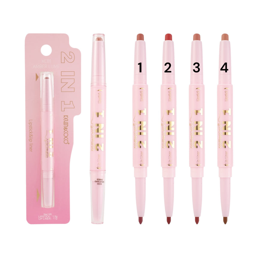 Dúo de Labios Kevin & Coco 2 en 1 Lipsticky Lip Liner