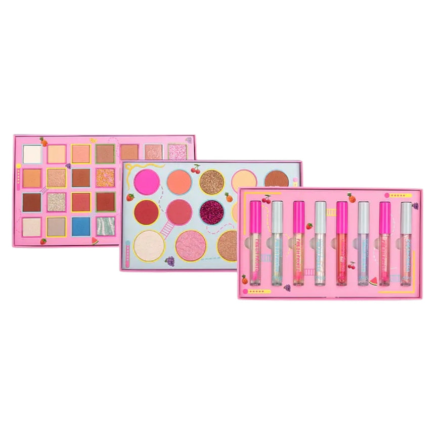 Paleta de Sombras y Labiales Kevin & Coco Fresh Fruits Palette Fresa