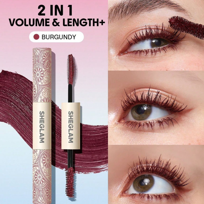 Máscara de Pestañas Sheglam Waterproof Burgundy