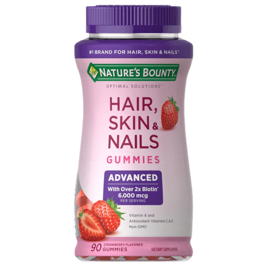 Al por Mayor Gomitas para Cabello, Piel y Uñas Nature’s Bounty Hair, Skin & Nails Gummies Advanced 90uni