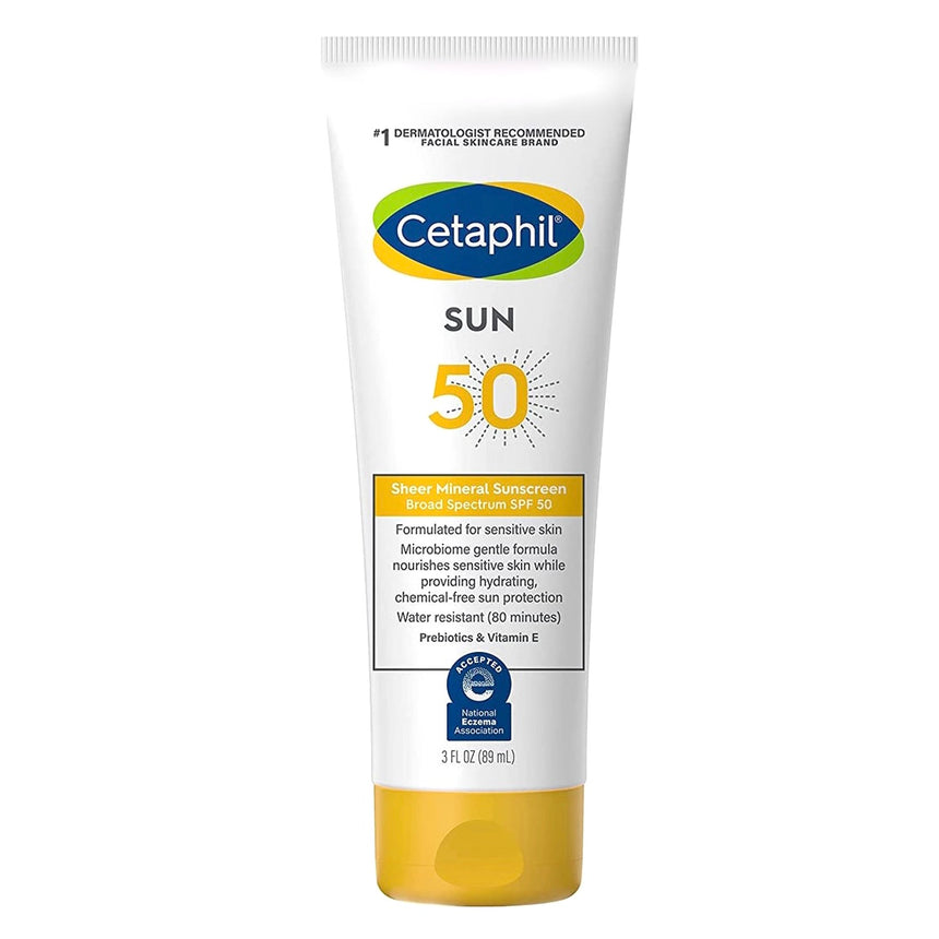Protector Solar Cetaphil Sheer Mineral Sunscreen Sun 50spf