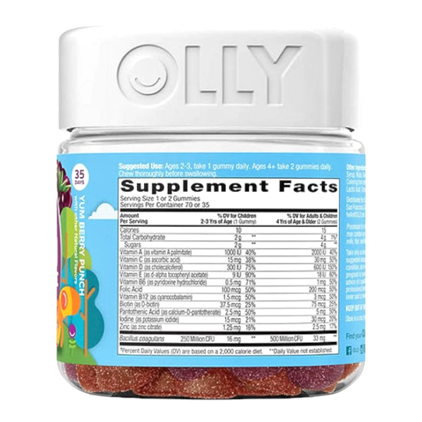 Gomitas Multiprobióticas para Niños Olly Kids Multi Probiotic (Envío gratis)
