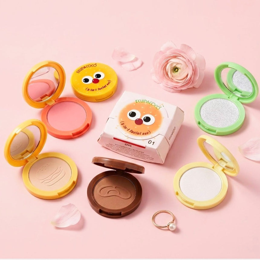 Kit de Maquillaje 5 en 1 Kevin & Coco Burgerlicious Cheek Stack