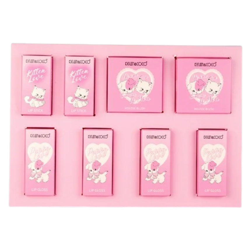 Kit de Labiales y Rubores Kevin & Coco Kit Cutie Loveseries