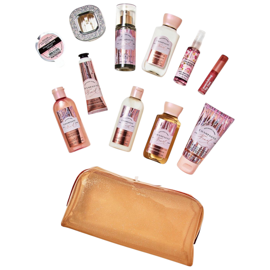 Set de Viaje Bath & Body Works Champagne Toast Collection Travel Set Gift Bag