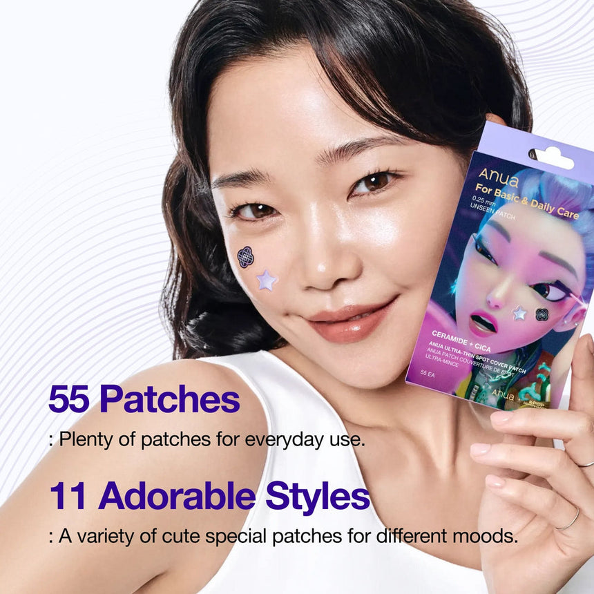 Parches para Acné Anua Kpop Ultra Thin Patch Set