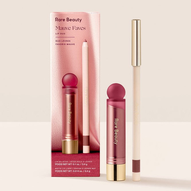 Dúo de Labios Rare Beauty x Selena Gomez Mauve Faves Lip Duo
