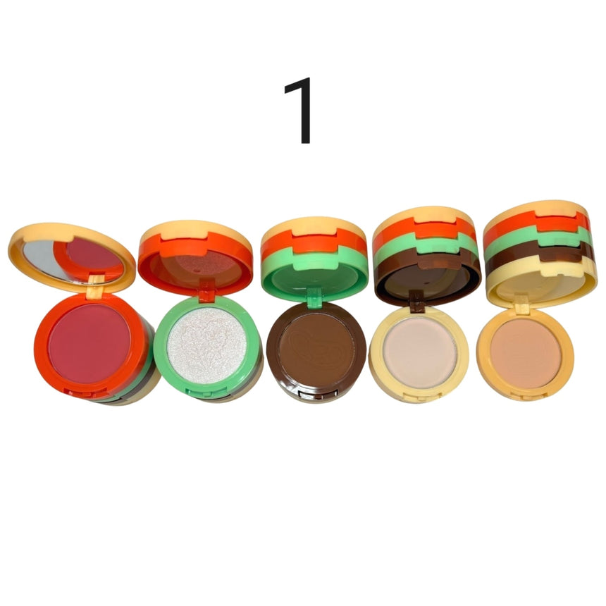 Kit de Maquillaje 5 en 1 Kevin & Coco Burgerlicious Cheek Stack