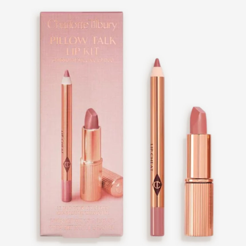 Kit de Labial y Delineador Charlotte Tilbury Mini Pillow Talk Lipstick & Liner
