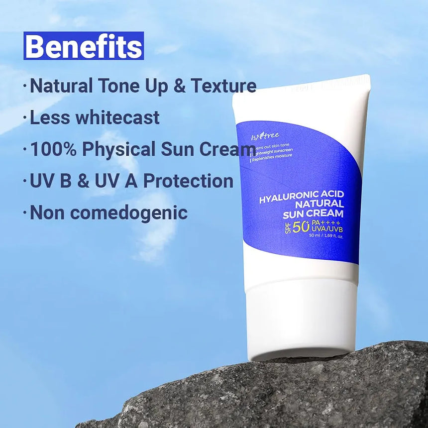Protector Solar Instree Hyaluronic Acid Cream Solar Natural 50spf 50ml