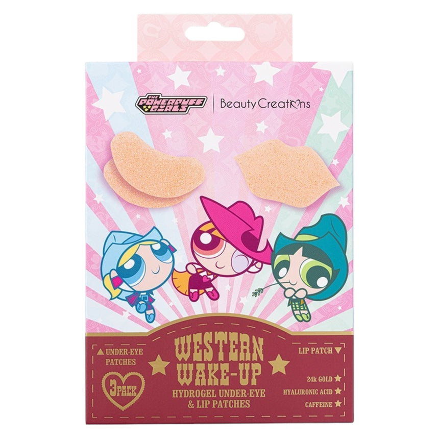 Parches de Hidrogel para Ojos y Labios Beauty Creations x Powerpuff Girls Western Wake Up Hydrogel Undereye and Lip Patches