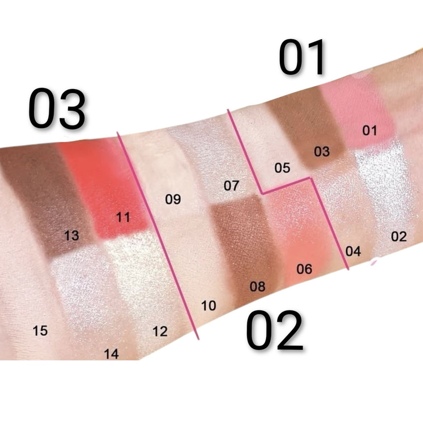 Kit de Maquillaje 5 en 1 Kevin & Coco Burgerlicious Cheek Stack