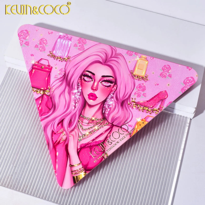 Sombras Kevin & Coco Pink Glam Triangle Palette
