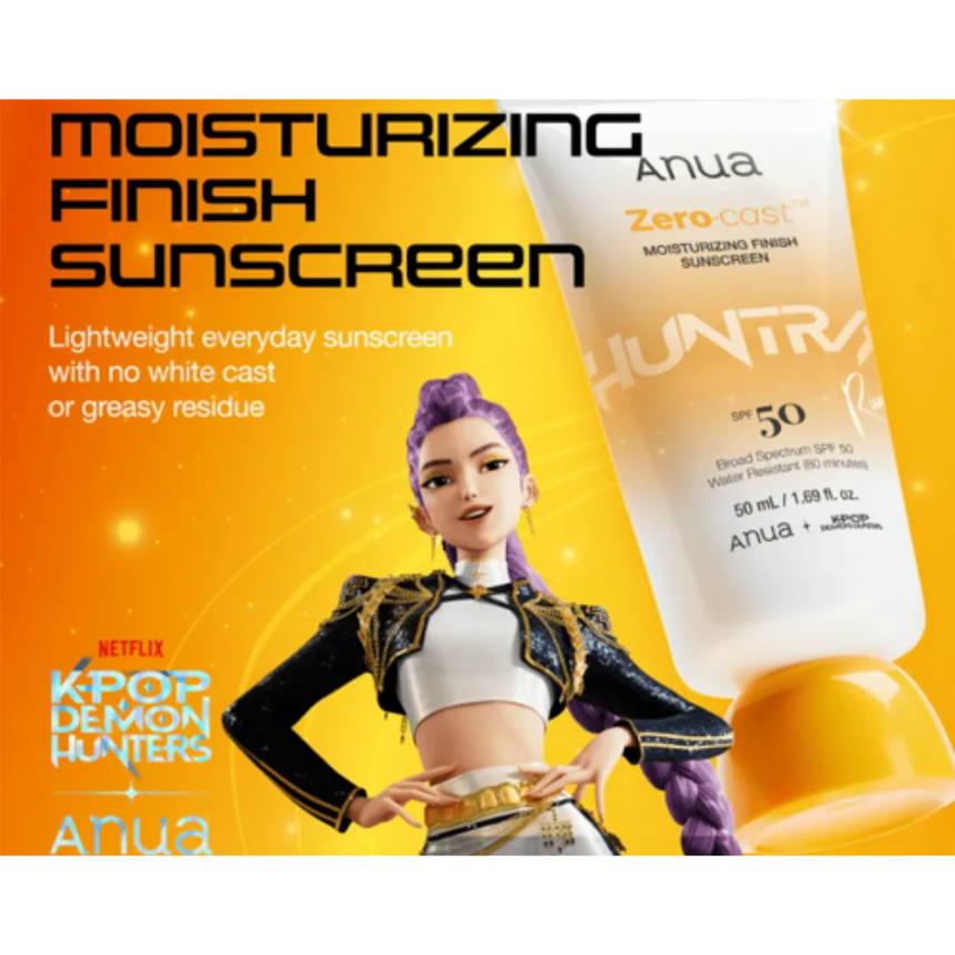 Protector Solar Anua Kpop Zero Cast Moisturizing Finish Sunscreen 50ml