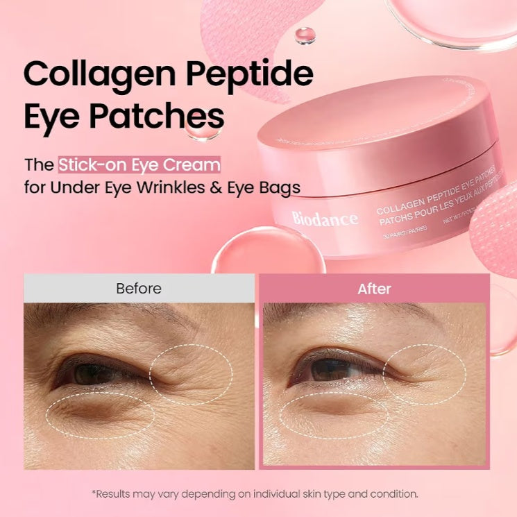 Parches de Péptidos de Colágeno para Contorno de Ojos Biodance Collagen Pepdite Eye Patches