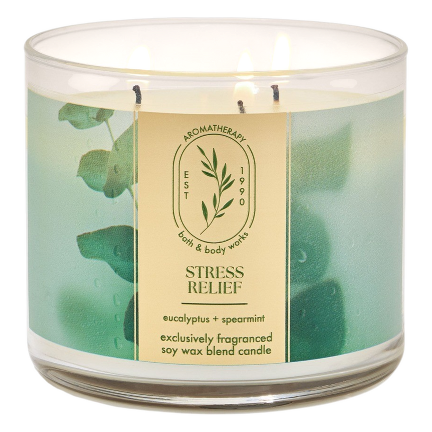 Vela Aromática Bath & Body Eucalyptus Spearmint Pop 3 Wick Candle