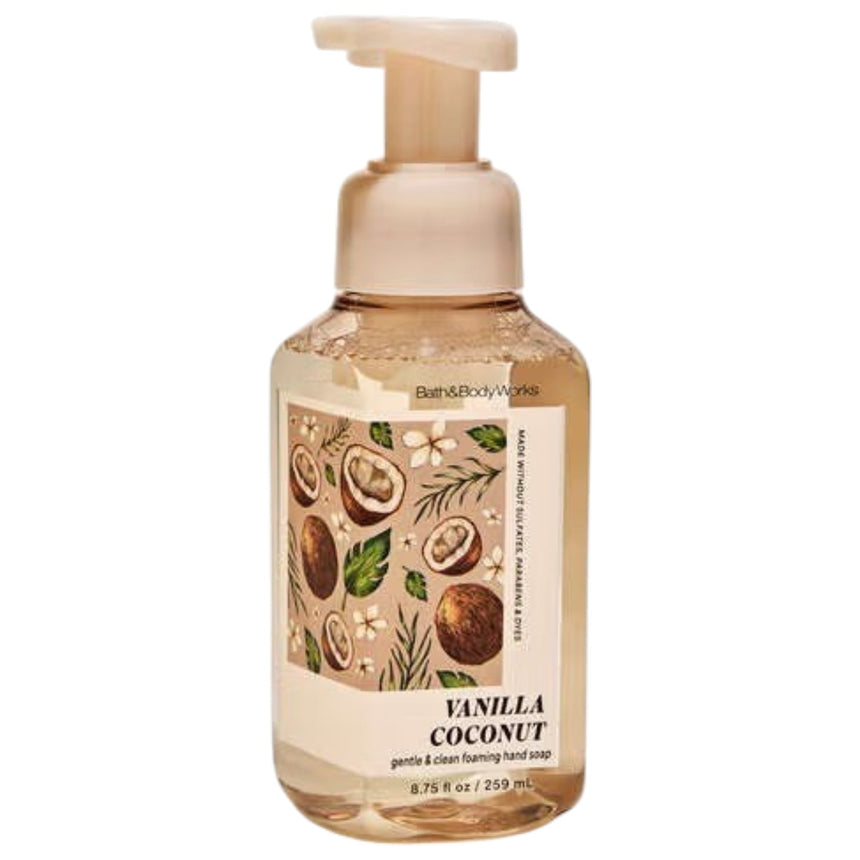 Jabón Bath & Body Vanilla Coconut Gentle & Clean Foaming Hand Soap 259ml