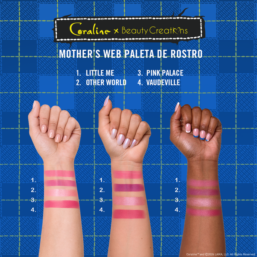 Paleta de Rubor Beauty Creations x Coraline Mother's Web Face