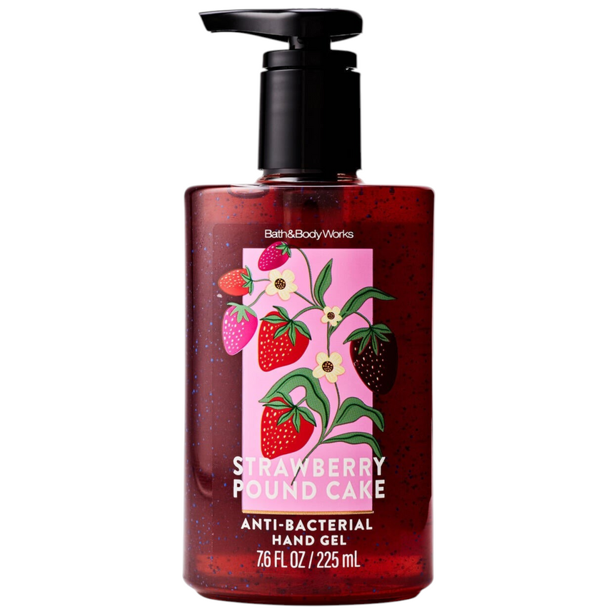 Gel Antibacterial Bath & Body Strawberry Pound Cake Revitalizing Hand Sanitizer 225ml