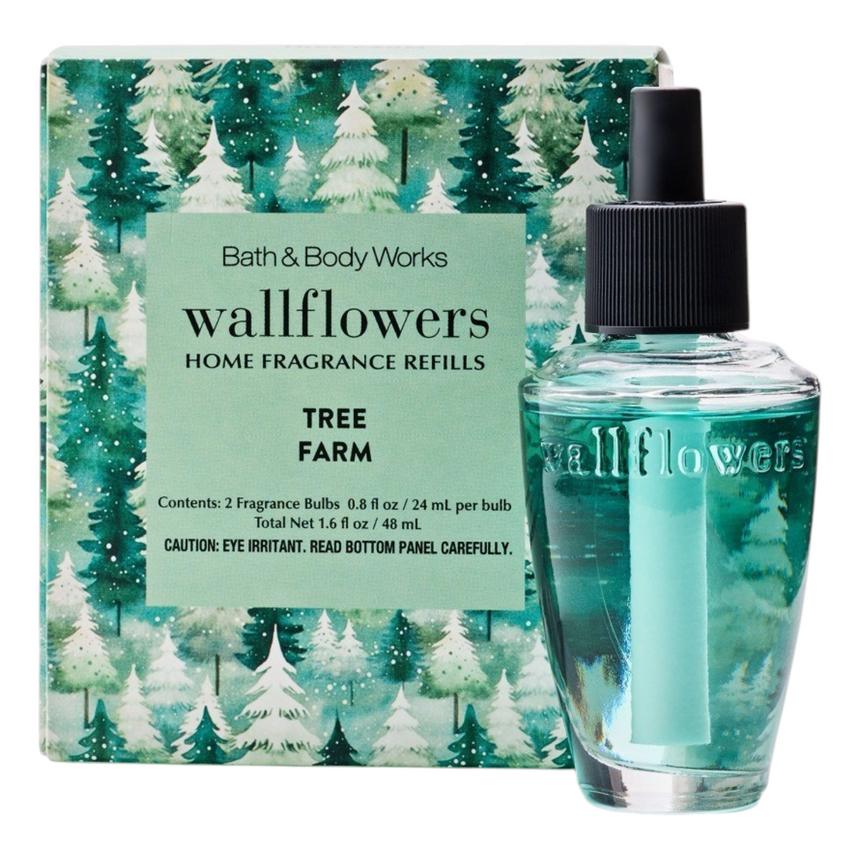 Kit de Refill de Aromatizantes Bath & Body Tree Farm Wallflowers 2 Pack Refill