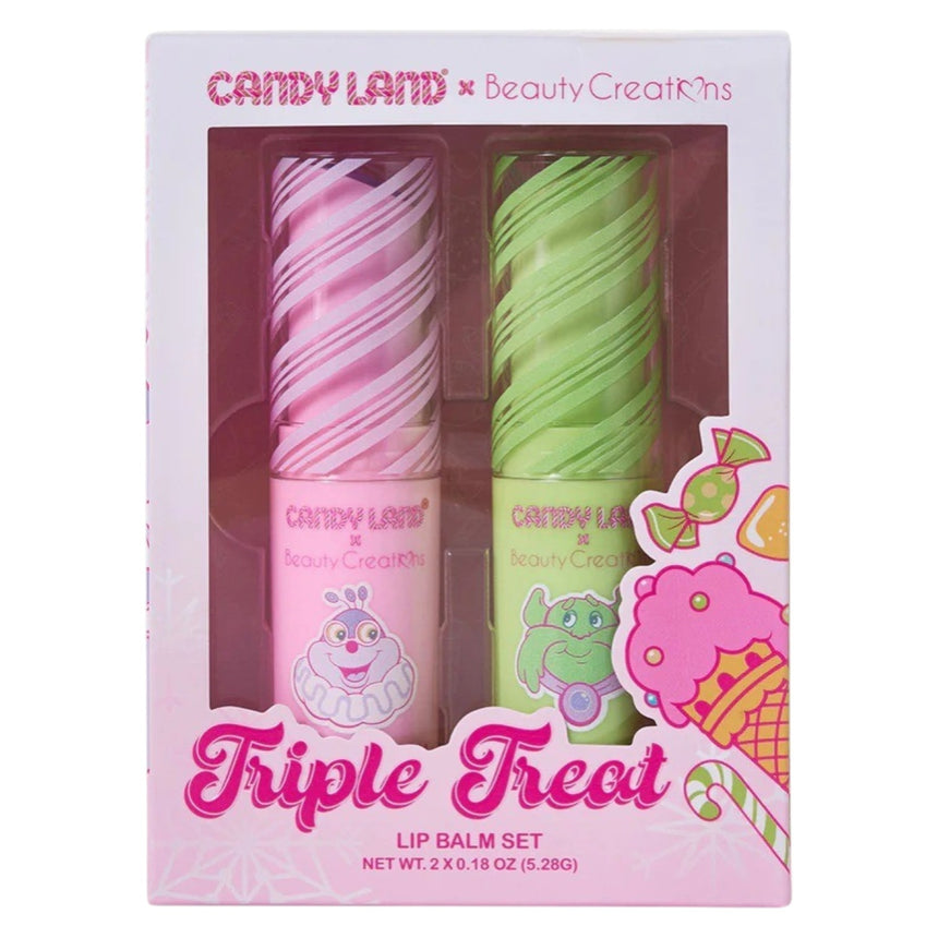 Kit de Bálsamos Labiales Beauty Creations Candy Land Triple Treat Lip Balm Set