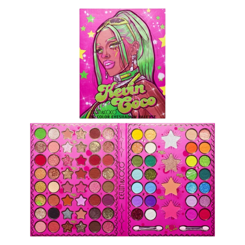 Sombras Kevin & Coco 80 Color Star Girl Eyeshadow Palette