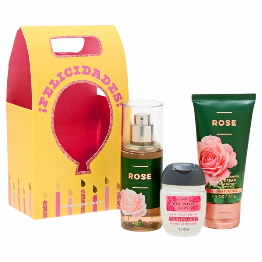 Kit Bath & Body Rose Mini Gift Set