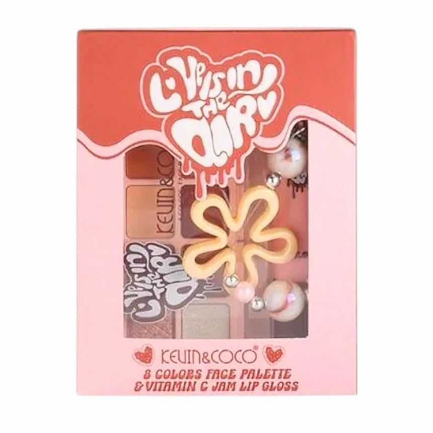 Set de Paleta y Brillo Labial Kevin & Coco Love Is In The Air