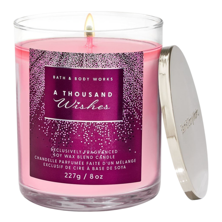 Vela Aromática Bath & Body A Thousand Wishes Single Wick Candle