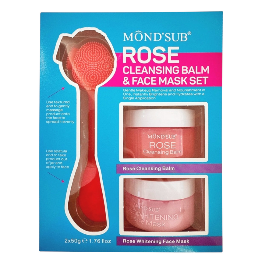 Set de Skincare Mondsub Rose Cleansing Balm & Face Mask