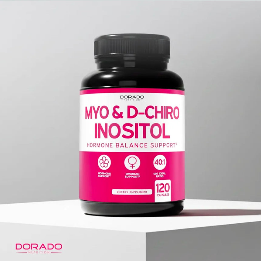 Suplemento Hormonal de Myo-Inositol y D-Chiro Inositol Hormonal Balance Support 120uni