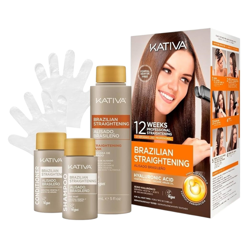 Tratamiento de Queratina Brasileña para Cabello Kativa Brazilian Straightening