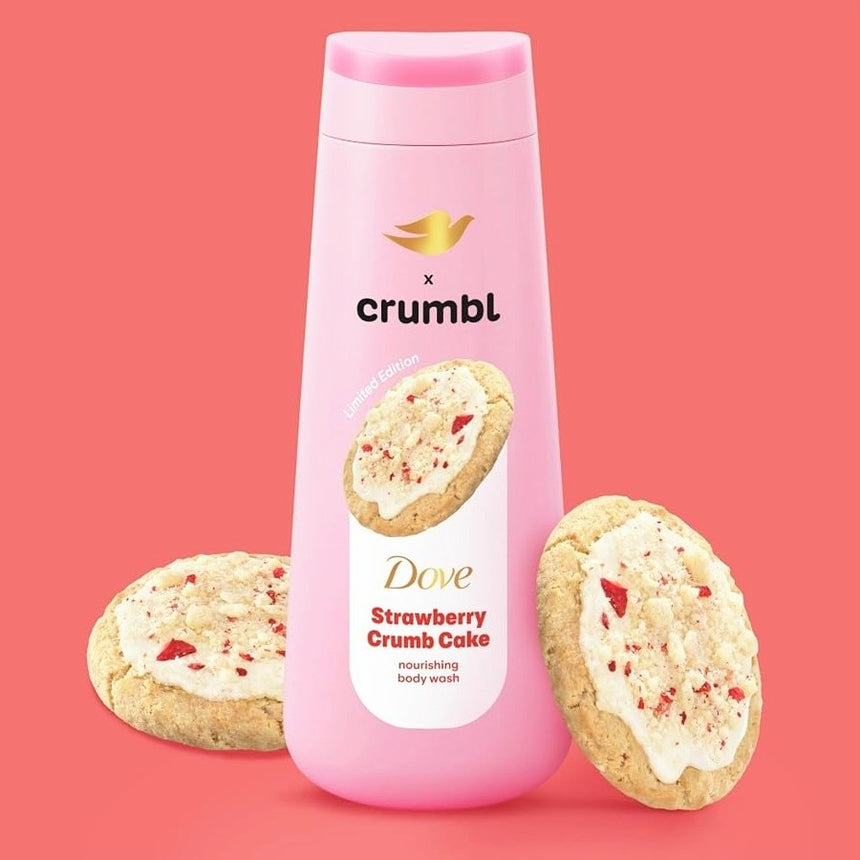 Gel de Baño Sabor a Galleta de Fresa Dove Crumbl Strawberry Crumb Cake Gel Shower 20fl oz