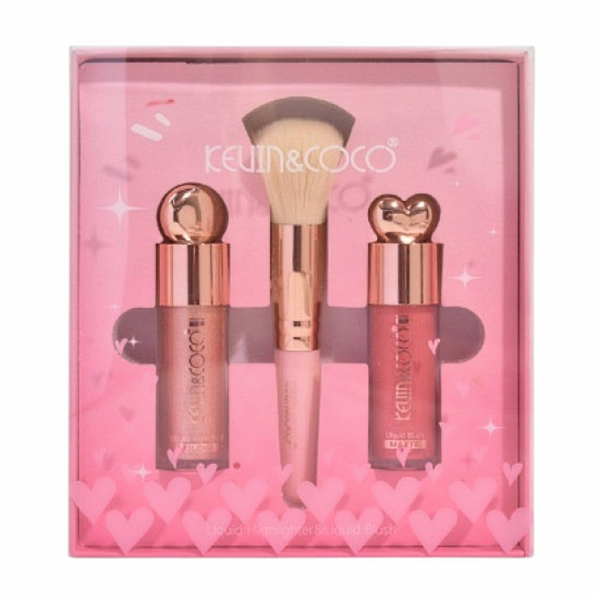 Kit de Iluminador y Rubor Kevin & Coco Cheek Glow Blush & Highlight