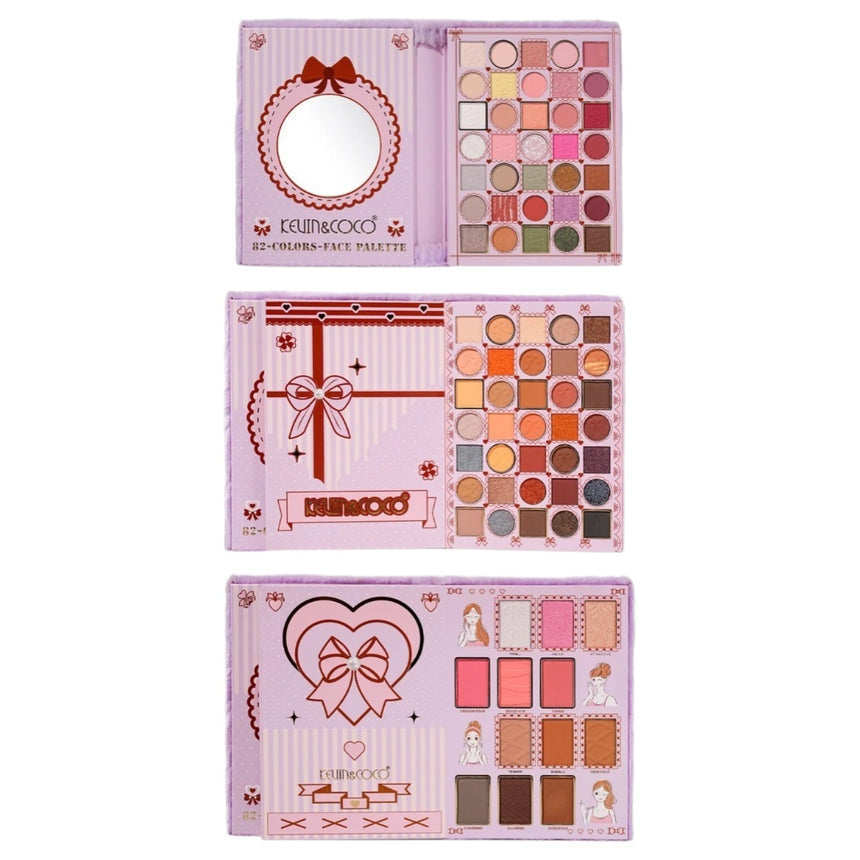 Kit de Sombras, Rubores e Iluminadores Kevin & Coco Lucky Meet
