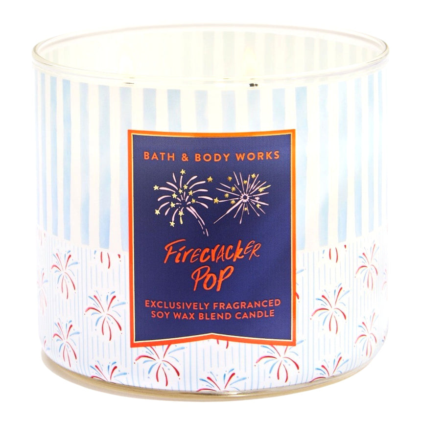Vela Aromática Bath & Body Firecracker Pop 3 Wick Candle