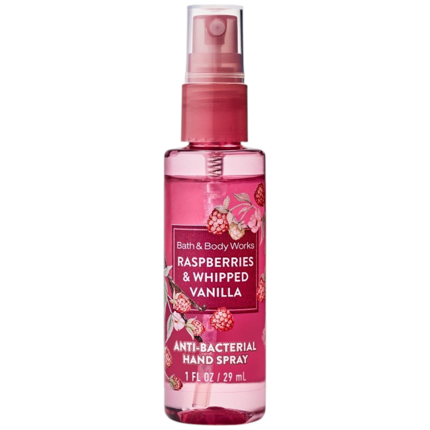 Sanitizador de Manos Bath & Body Raspberries & Whipped Vanilla Essential Hand Sanitizer Spray 29ml
