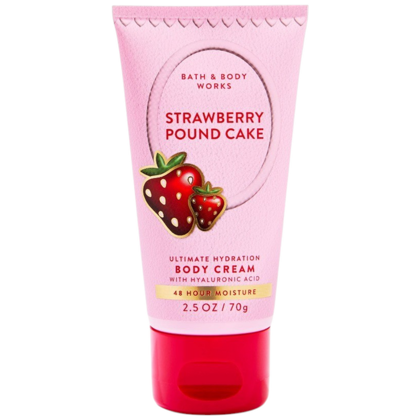 Crema Corporal Bath & Body Strawberry Pound Cake Ultimate Hydration Body Cream 70g