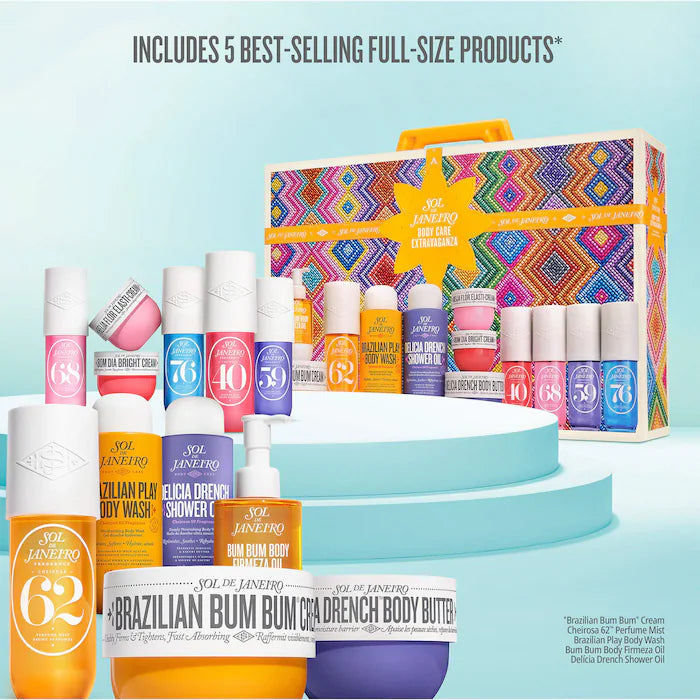 Kit de Skincare Sol de Janeiro Body Care Extravaganza Celebration Gift Set