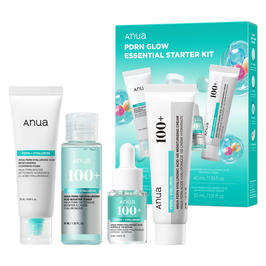 Kit de Skincare Anua PDNR Glow Essentials Starter Kit