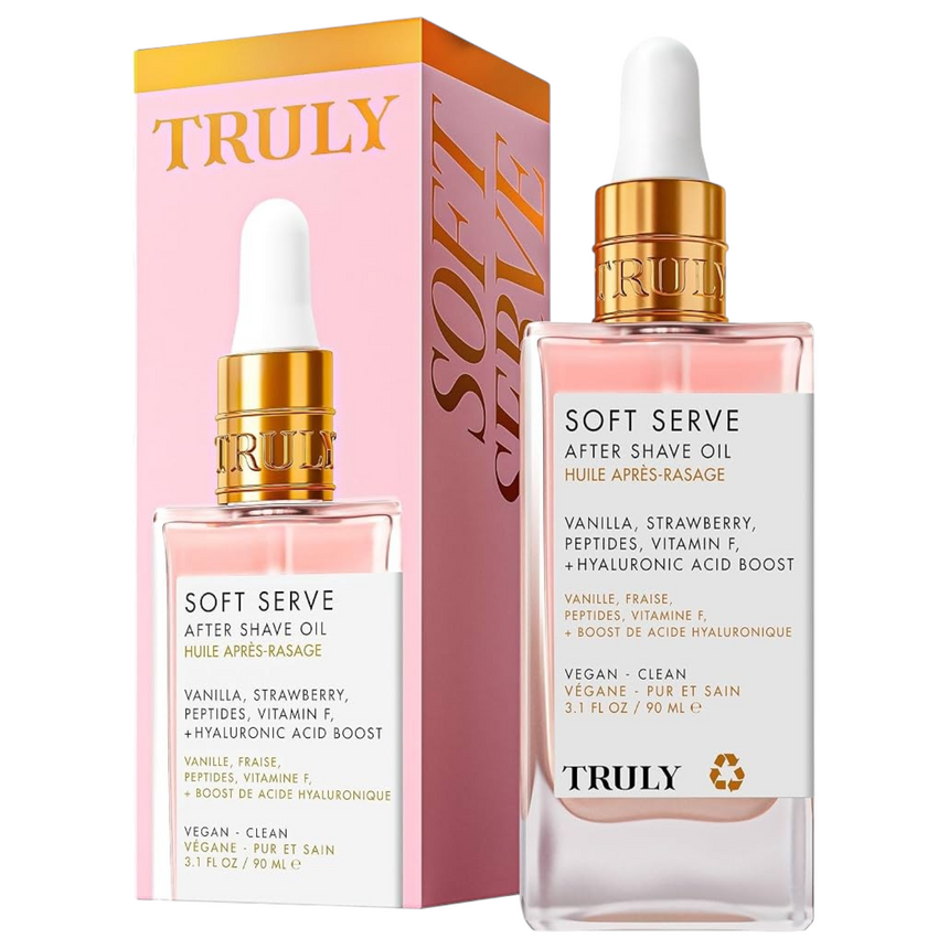 Aceite para Después del Afeitado de Vainilla y Fresa Truly Soft Serve After Shave Oil Vanilla Strawberry 189ml
