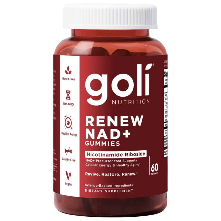Gomitas de Energía Celular Goli Renew NAD Nucotinamide Riboside 60uni