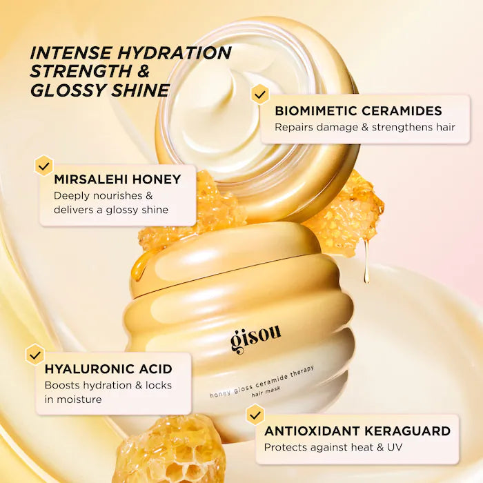 Mascarilla de Miel para Cabello Gisou Mini Honey Gloss Ceramide Therapy 75ml