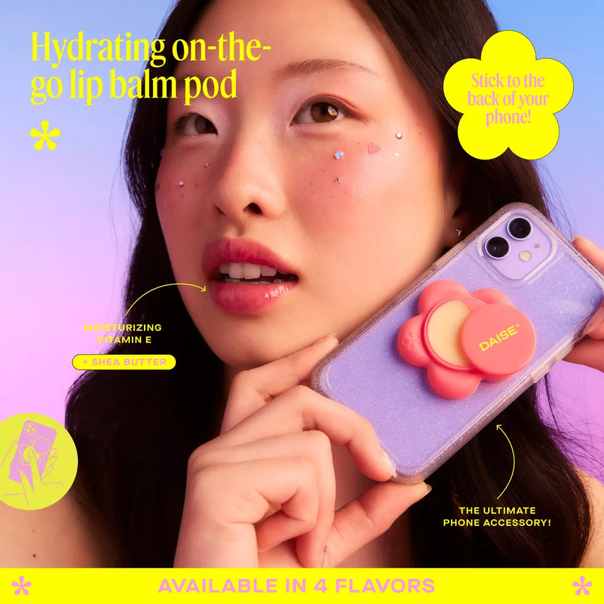 Bálsamo Labial con Pod para Celular Daise Petal Pod Lip Service