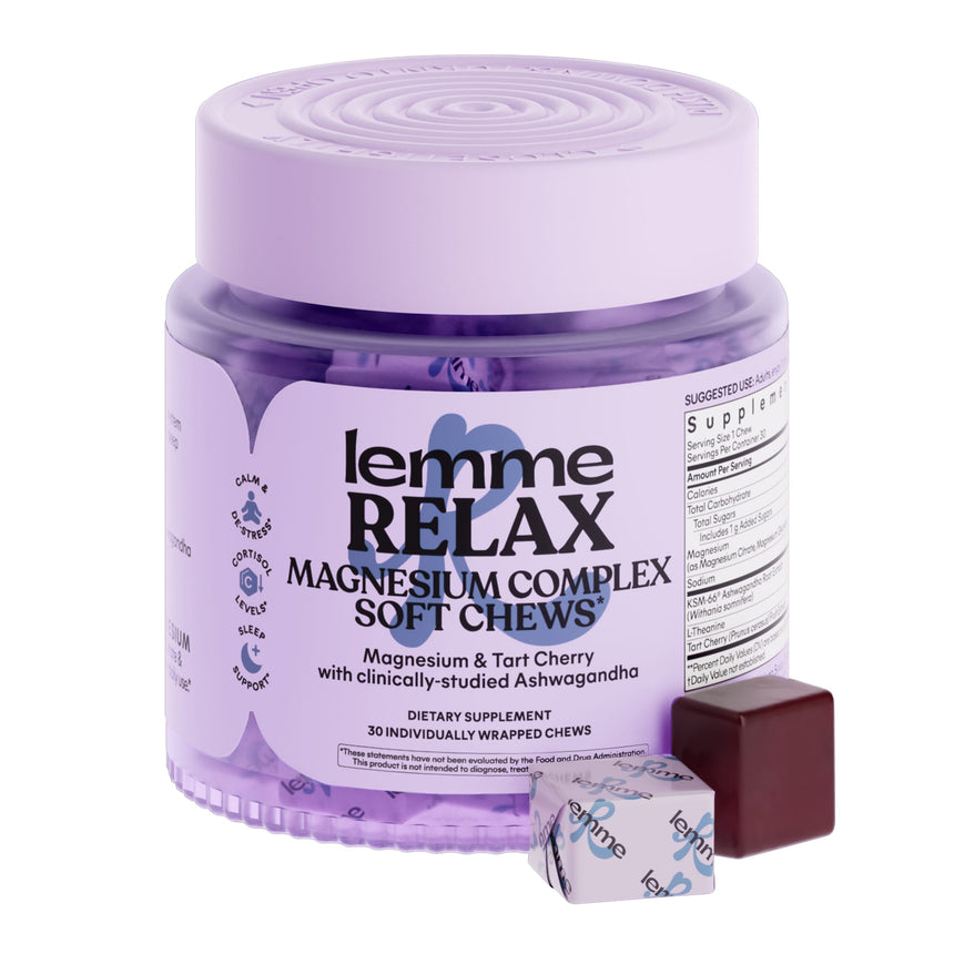 Masticables de Magnesio para Relajación Lemme Relax Magnesium Complex Soft Chews
